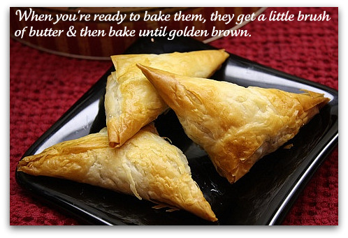 How to Make Spinach &amp; Sundried Tomato Phyllo (Greek) Triangles - Recipe Girl®
