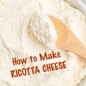pinterest image for how to make ricotta cheese