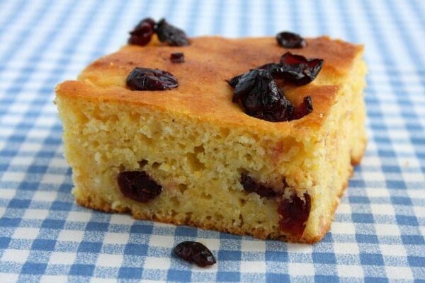 Cranberry Cornbread Recipe - from RecipeGirl.com