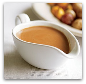 Traditional Thanksgiving Dinner Menu: the gravy