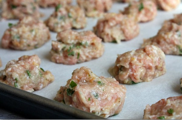 Making Meatballs for Italian Wedding Soup