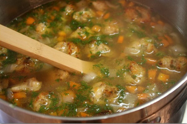 pot of Italian Wedding Soup