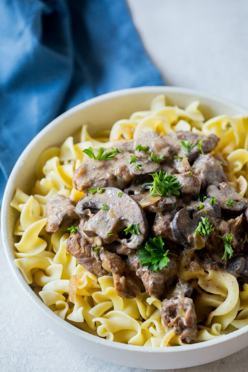 Lightened Up Slow Cooker Beef Stroganoff | LaptrinhX / News