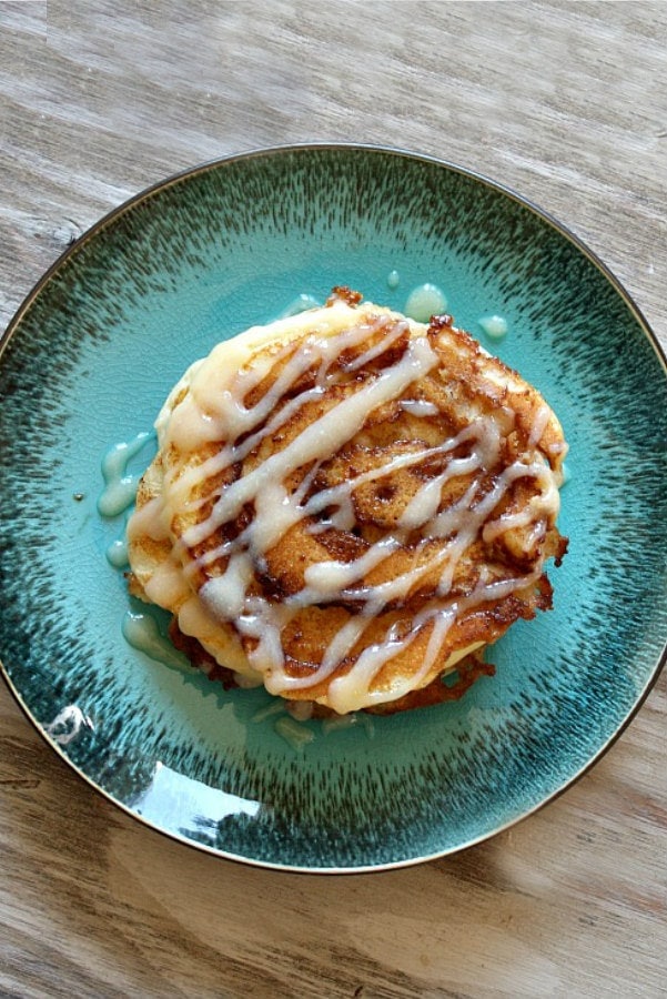 Cinnamon Roll Pancakes - Recipe Girl