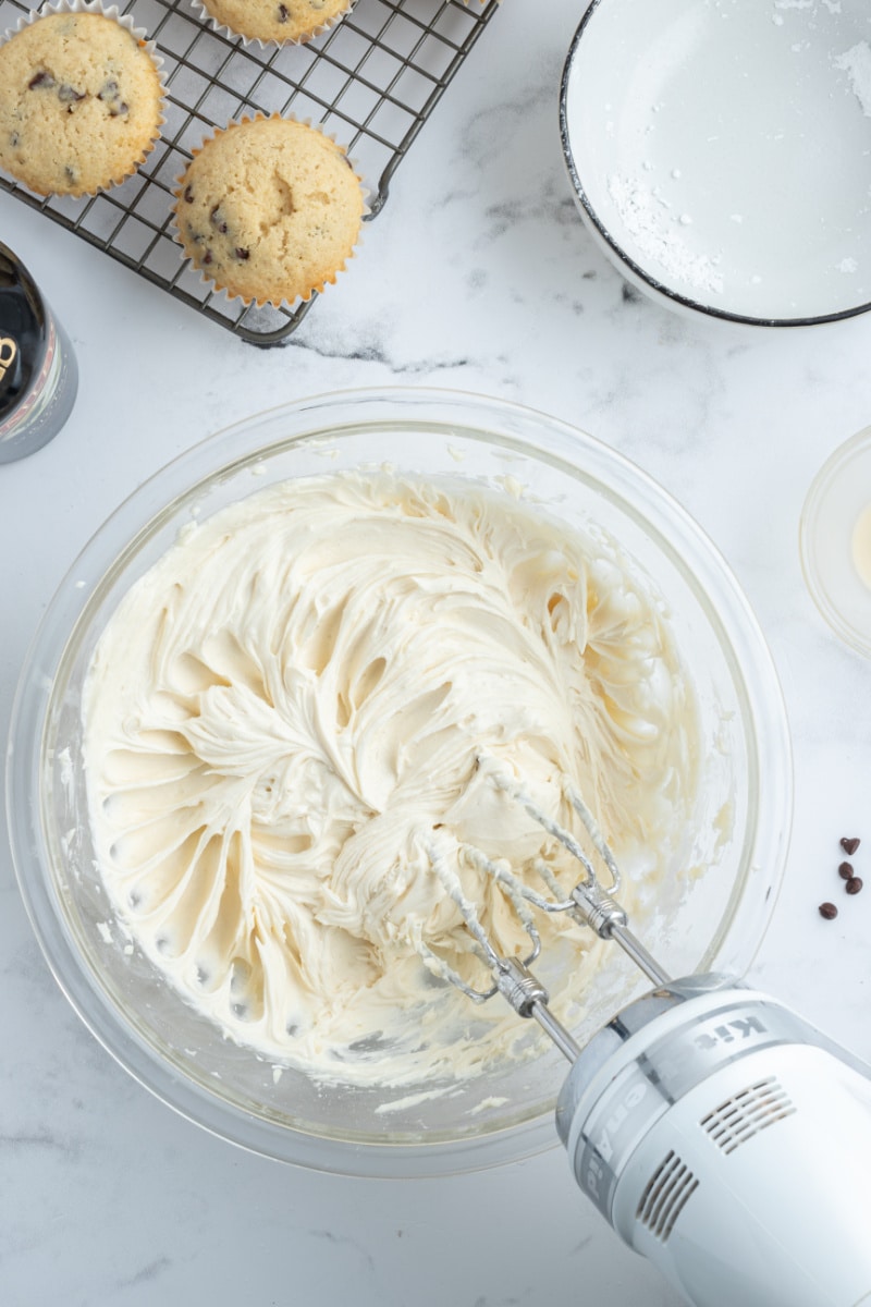 bowl of frosting