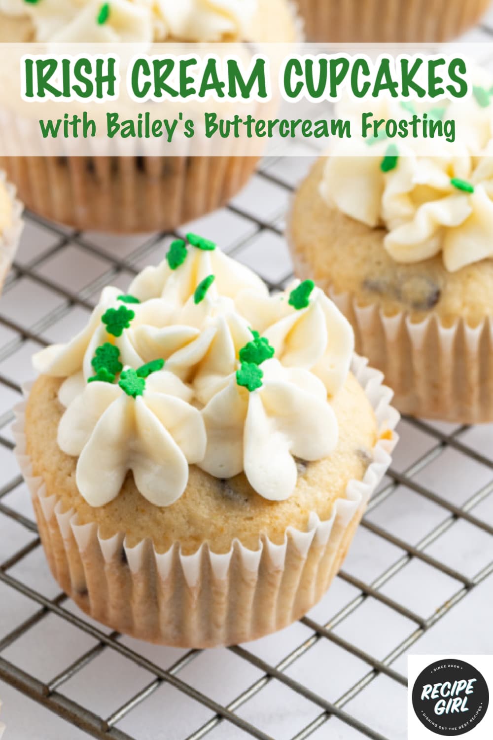 Irish Cream Cupcakes with Bailey's Frosting Recipe Girl