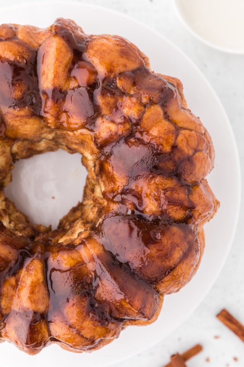 overhead shot of monkey bread