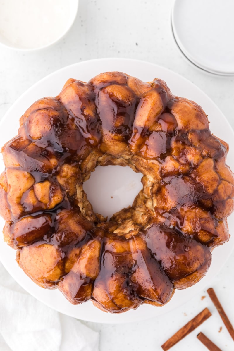 overhead shot of monkey bread