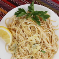 Baked Lemon Spaghetti