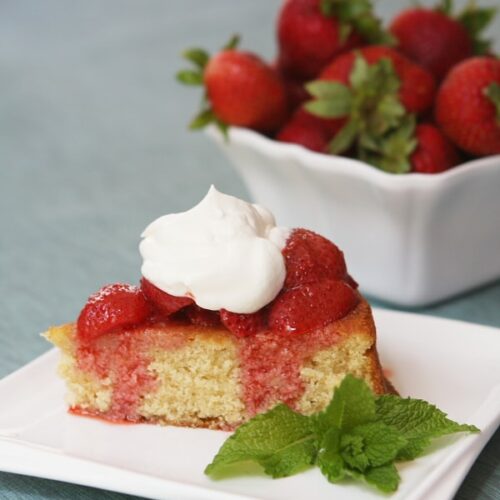 Strawberry and Brown Butter Shortcake - Recipe Girl