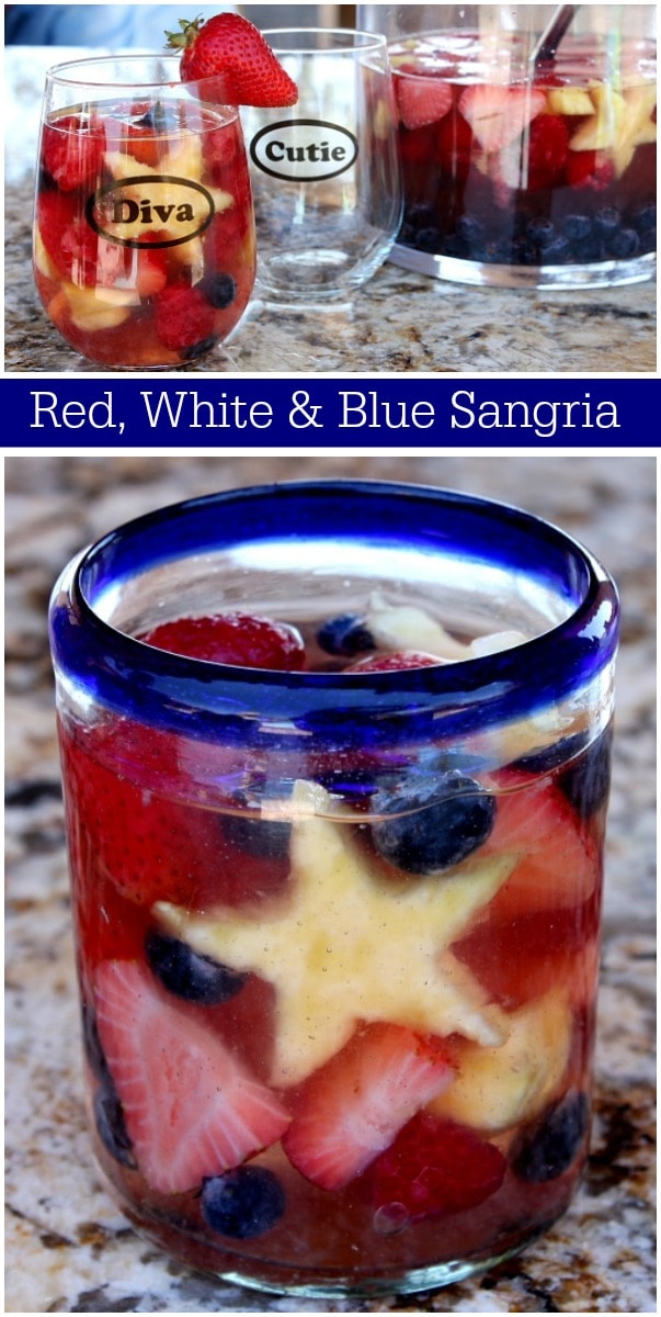 Red, White and Blue Sangria Recipe Girl
