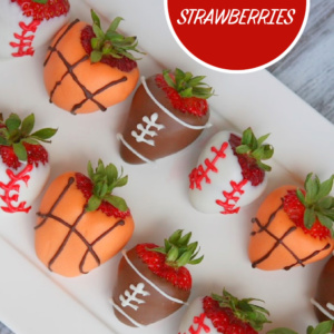 Sports Dipped Strawberries Pinterest Pin