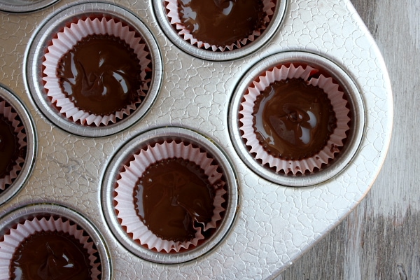 chocolate in cupcake wrappers