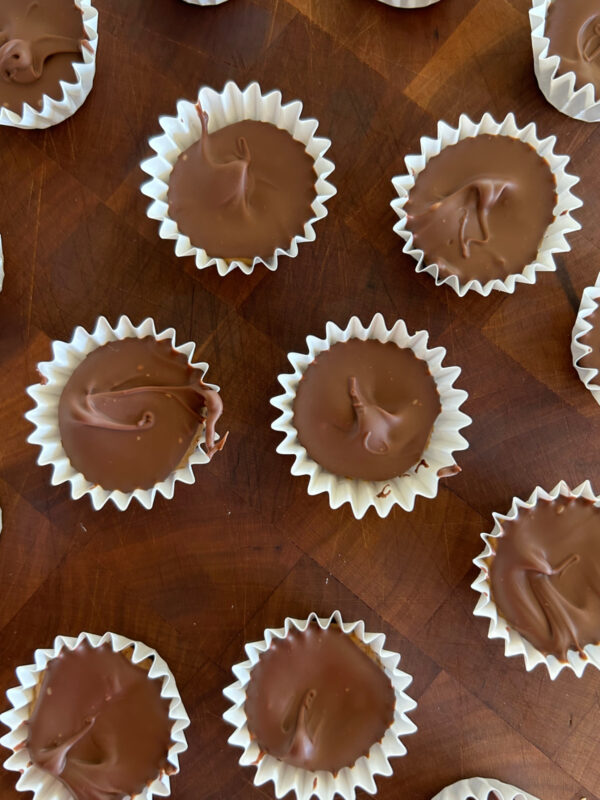 Overhead shot of Almond Butter Cups