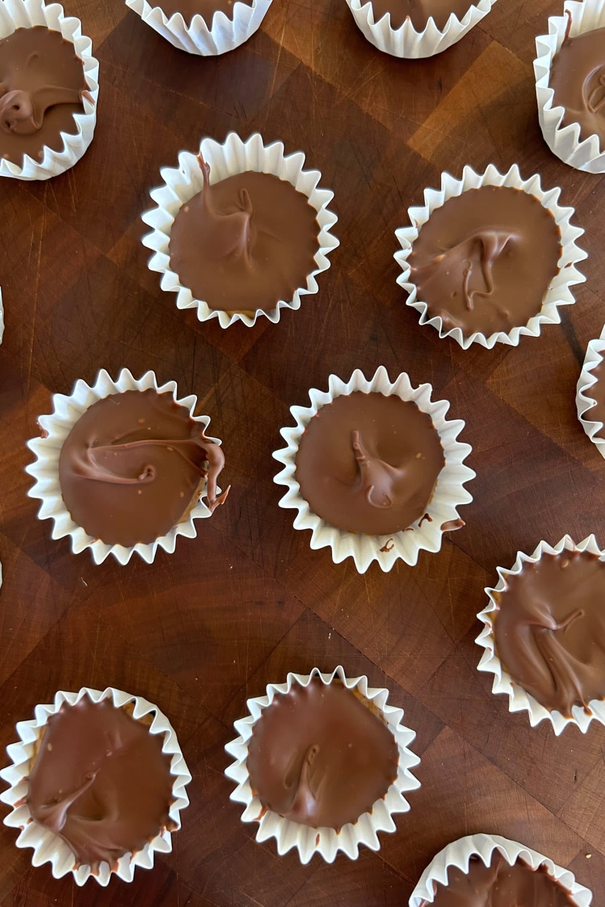 Overhead shot of Almond Butter Cups