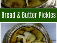 pinterest collage for bread and butter pickles