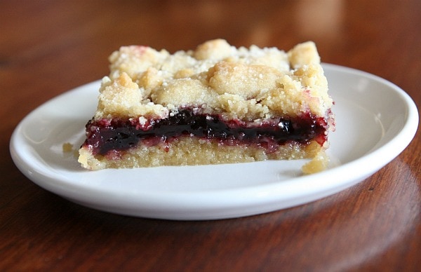 Blackberry Jam Shortbread Bars