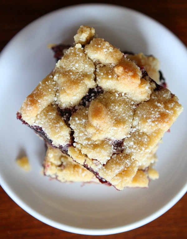 Blackberry Jam Shortbread Bars