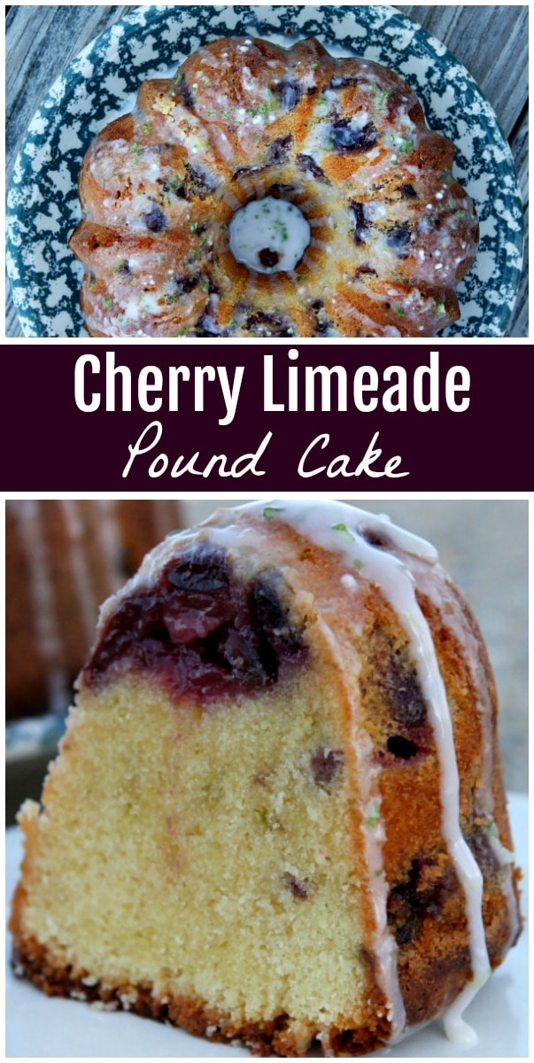 Cherry Limeade Pound Cake recipe from RecipeGirl.com #cherry #limeade #poundcake #cake #recipe #RecipeGirl