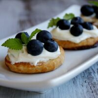 Fresh Blueberry Dessert Bruschetta