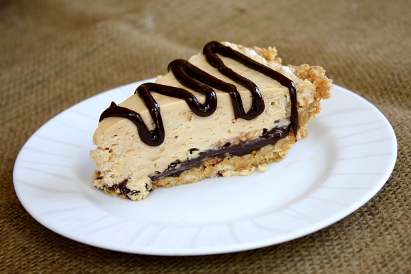 slice of Nutter Butter Peanut Butter Pie