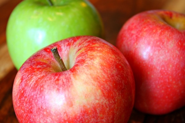 Fresh red and green Apples