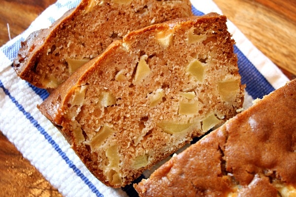 slices of apple cider bread