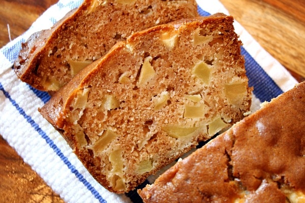 slices of apple cider bread