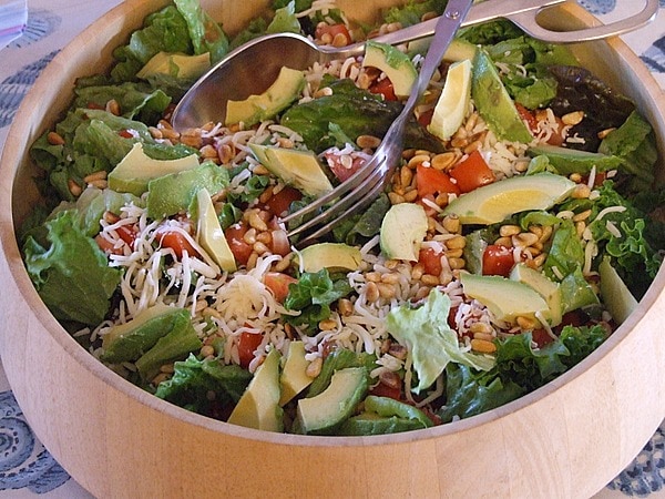 Labor Day Barbecue Recipes - Avocado Pine Nut Salad