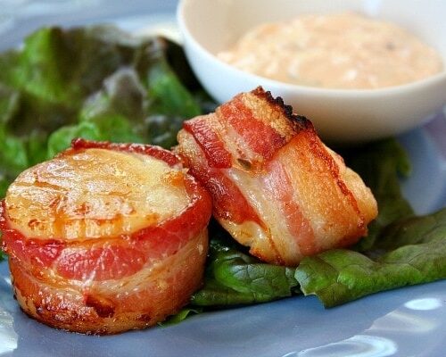 Bacon Wrapped Scallops Recipe Girl