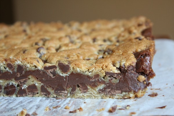 Gooey Chocolate Chip Sandwich Bars 