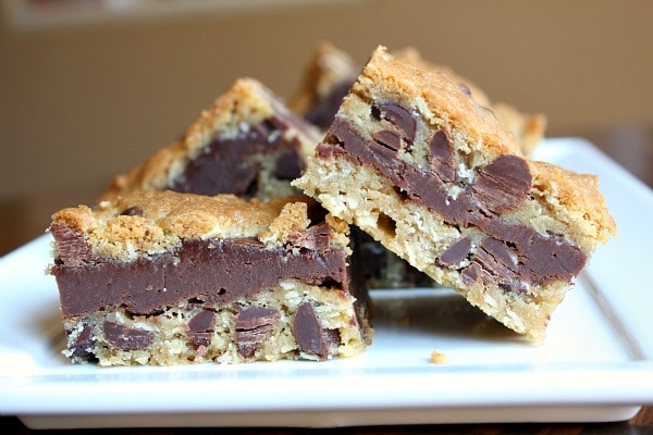 Gooey Chocolate Chip Sandwich Bars 