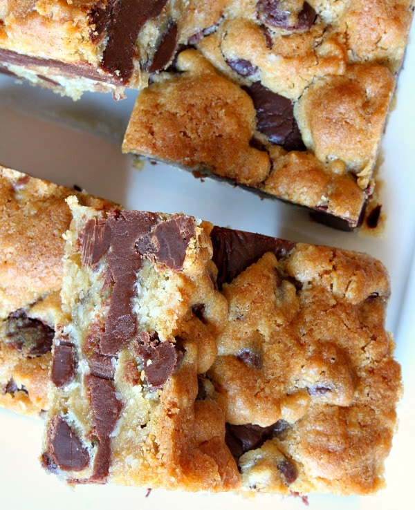 Gooey Chocolate Chip Sandwich Bars