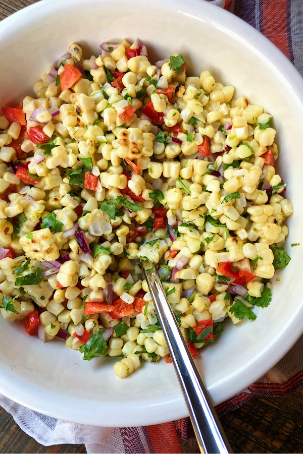 Labor Day Barbecue Recipes - Grilled Corn Salad