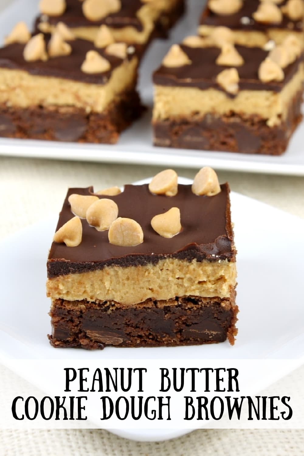 Peanut Butter Cookie Dough Brownies Recipe Girl