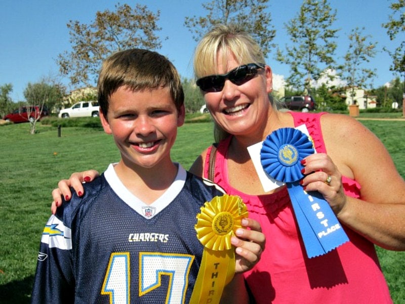 RecipeGirl and RecipeBoy at pie contest