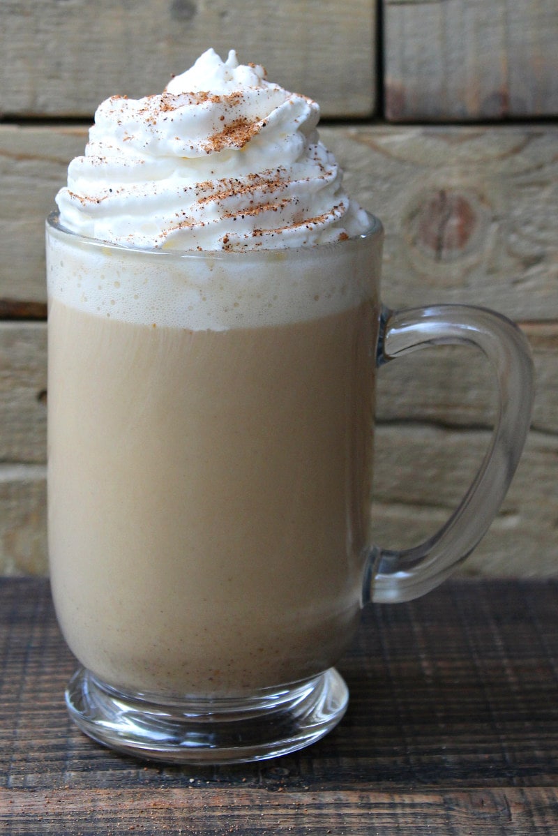 How to Make a Pumpkin Spiced Latte : add whipped cream and nutmeg