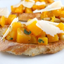 Roasted Butternut Squash Bruschetta