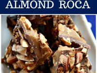 Pinterest collage image for almond roca