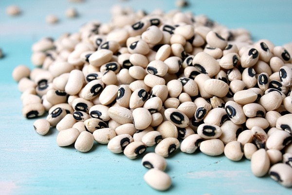 Tex Mex Black Eyed Pea Casserole recipe from RecipeGirl.com #tex #mex #texmex #blackeyedpea #blackeyedpeas #black #eyed #pea #peas #casserole #newyears #newyearsday #lucky #good #luck #goodluck #recipe #RecipeGirl Black Eyed Peas