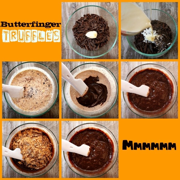 How to make Butterfinger Truffles