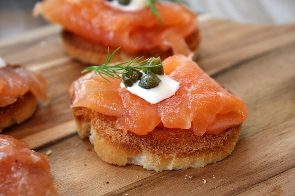 Salmon Gravlax Appetizer