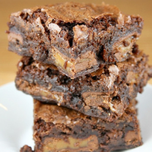 Caramel Brownies pinterest pin