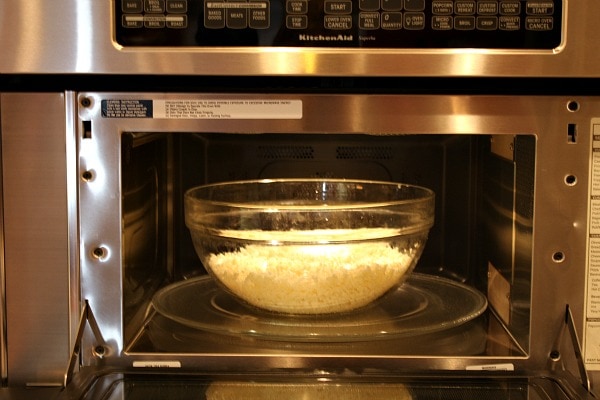 Preparing the Cauliflower Pizza Crust