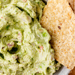 pinterest image for crab guacamole
