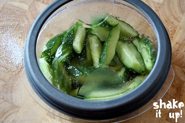 Marinating Cucumber Salad