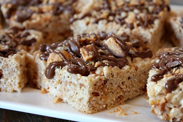 Butterfinger Rice Krispie Treats