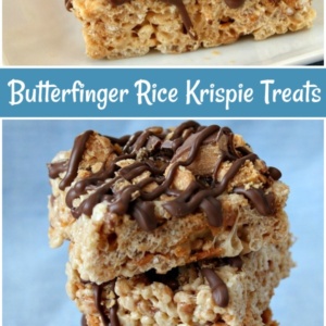 Butterfinger Rice Krispie Treats - Recipe Girl