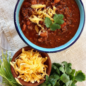 pinterest image for halftime chili