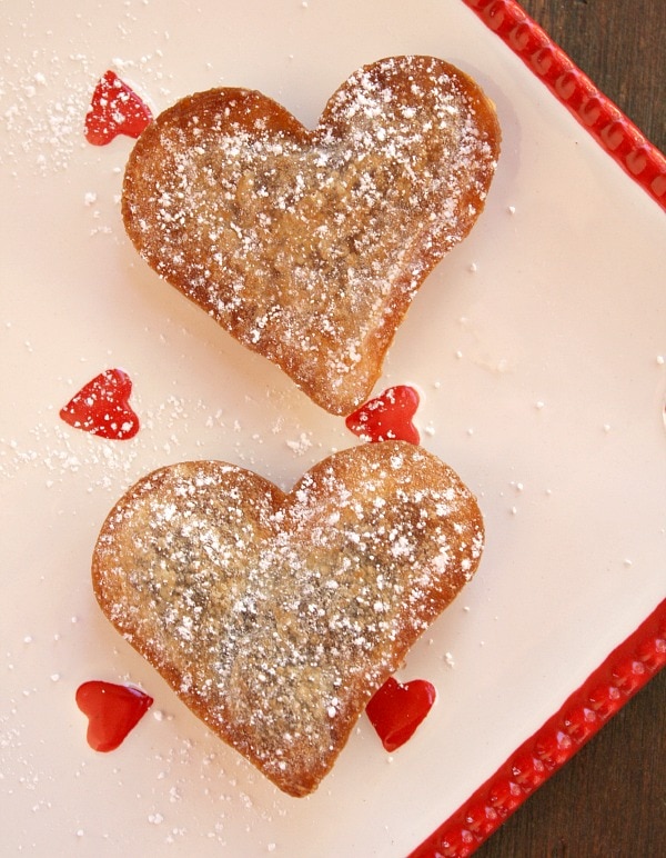 Nutella Heart Ravioli recipe from RecipeGirl.com
